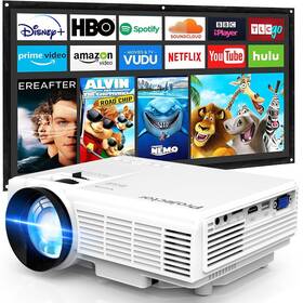 Purshe 661558930289 Mini Projector Portable Full Hd 1080p Supported Home Theater Proje
