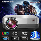 Q6 Excelvan Touch Led Multimedia Video Projector Hdmi Vga 657419779968