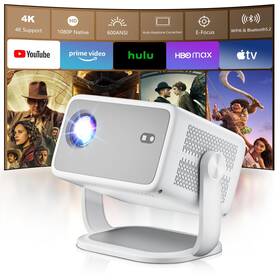 P350 Salange 4k Projector 1080p Native 600 Ansi Lumens Electric Focus/auto Keystone Sma