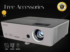 Pg-lw2000 Sharp An-lx20lp Dlp Projector 2800 Lumens Pc 3d Ready 1080p Hdmi With Remote