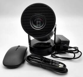 W210 Smart W206 Wowlink Home Theatre Projector With Mouse Model - Black