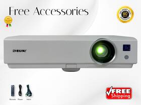 Sony Vpl-dx142 Portable 3lcd Projector For Office Church And Community Events 3200 Ansi With Remote