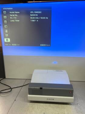 Vpl-sw630c Sony Projector With 11867 Lamp Hours