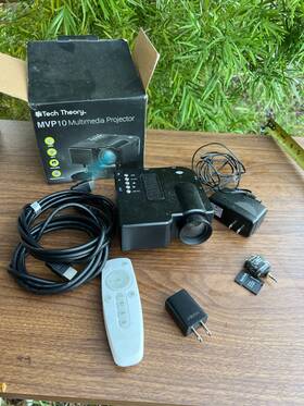 Mvp10 Tech Theory Multimedia Projector Home Theater Portable 1080p Support Led