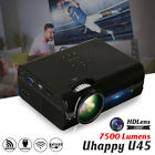 Uzu277512 Uhappy Full Hd Led Projector Home Multimedia Theater 6930401954623