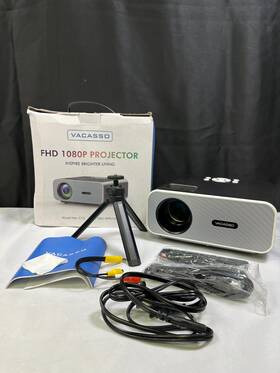 Dppj1074 Vacasso C12 Silver Fhd 1080p Hd Hdmi Usb 11000 Lumens Portable Led Projector