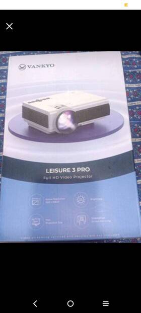 Vankyo 810089905581 Leisure 3 Pro Full Hd Video Projector - White/black Brand New