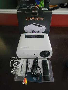 Jq818c Viewsonic Groview Projector 1080p Wifi Bluetooth 4k Zoom Remote And Cables Incl