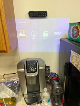 Viewsonic M1miniplus-s Portable Led Projector Works But Broken Usb A - Read