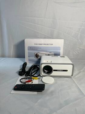 Dp04 Vizony White Portable Outdoor 1080p Fhd Display Zoom Mini Video Projector