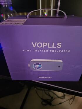 Voplls 658362218948 Mini Projector 1080p Full Hd Supported Video Portable Outd