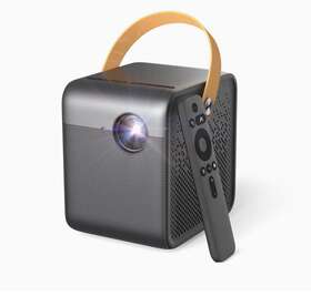 M055fgn Wemax Dice 4k 1080p Portable Smart Bluetooth Projector - Space Gray Android Tv