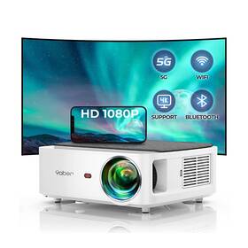 13000l Yaber 941260436168 Projector With Wifi And Bluetooth Outdoor Movie Native 1080