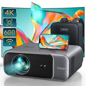 Yaber 975710730681 Auto Focus/4k Support Projector With Wifi 6 And Bluetooth 5.2 Pro V9
