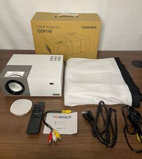 Gdp1w Yowhick White Portable Native 1080p 5g Wifi Bluetooth Projector