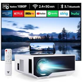 Zdk 037166069855 Projector With Wifi And Bluetooth Native Full Hd 1080p Outdoor Movie Project