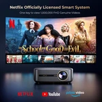 4K Netfiix Smart Tv Projector Doiby 5G Wifi Bluetooth 1080P Video Home Theater. Fixed Price $92.22.