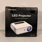 Hopvision JQ818A Led Projector Native 1080P 15000 Lux Home Theater White. Fixed Price $87.00.