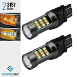 2X 3157 Dual Color Switchback 33-LED White/amber Turn Signal Projector Lights. Fixed Price $13.45.