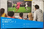 Brookstone Cineplay All Home Theater 2-1 Projectorscreenkit Newboxasis. Fixed Price $59.89.