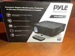 Pyle Compact Home Projector W Adjustable Screen Size And Internal Speaker PRJG82. Fixed Price $37.99.