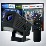 Mini Portable Projector 4K Support, Full Hd 1080P, WIFI6, Bluetooth, Auto Focus. Fixed Price $49.99.