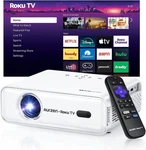 4K Roku Tv Projector Wifi Bluetooth Auto Focus Movie Video Portable Home Theater. Fixed Price $49.99.