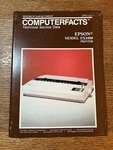 Howard Sams Computerfacts Epson EX-1000 Printer Service Manual CP41. Fixed Price $49.99.