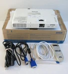 Epson Powerlite 1770W Projector H362A -189 Hours, W/ Remote/box/cables, Tested. Fixed Price $289.99.