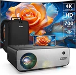 4K-PROJECTOR With Wifi And Bluetooth, Tkisko 700 Ansi Fhd 1080P. Fixed Price $159.95.