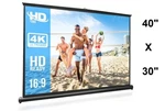 Pyle PRJTP53 40'' X 30'' Mobile Pull-out Style Portable Projector Screen. Fixed Price $42.49.