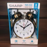 Sharp Twin Bell Alarm Clock Heavy Sleepers Loud New Box. Fixed Price $16.25.