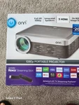 Onn ONA19AV901 3100 Lumens Portable Projector. Fixed Price $200.00.