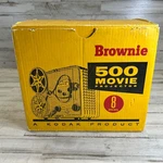 Kodak Brownie 500 8MM Movie Projector NO.189 F/1.6 Lens W/ Box & Lamp. Fixed Price $65.00.