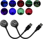 Usb Star Night Light Projector Sound Activated Car Roof Ambient Lamp 2 Pack. Fixed Price $12.47.