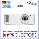 Optoma UHD55 4K From Just Projectors. 2 Year Aussie Warranty. Fixed Price $1743.15.