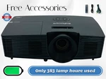 Infocus IN114V 3LCD Projector Compact 3500 Lumens Fhd 3D - Only 383 Hours Used. Fixed Price $157.25.