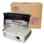 Benq MS524A Projector With Simple Screen. Fixed Price $95.00.