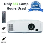Only 367 Lamp Hours Used! Nec NP-P401W Projector Gaming 3LCD 4000 Lumens Hdmi. Fixed Price $168.30.