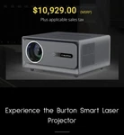 Burton XM209 8K Smart Tv Projector W/ Screen - New In Box Retail $12K+. Fixed Price $799.95.