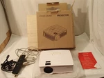Poner Saund Wifi White Mini Projector 1080P, 5500 Lux 210, Hdmi Usb Vga Remote. Fixed Price $18.00.