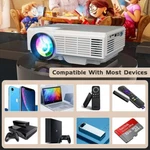 Dr.j Professional Mini Projector With Bluetooth 5.1 Ios & Android Full Hdmi. Fixed Price $49.98.