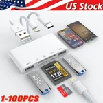 5 In 1 Memory Card Reader Usb 3.0 Otg Adapter Sd For Iphone/ipad Lot. Fixed Price $565.90.