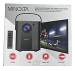 Minolta Mini Projector MN674 Bundle Pack With 100" Screen And Remote; New Box. Fixed Price $32.99.