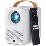 Kodak Flik HD9 Smart Projector, White Portable Movie With Android Tv. Fixed Price $249.99.