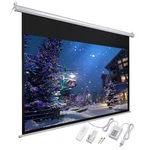 92" Electric Projector Screen 16:9 Remote Projection Home Theater Wall 3D Movies. Fixed Price $149.90.