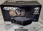 Aspen Projection A250 Led Smart Projector 4K Uhd 3D Hdmi Tested. Fixed Price $164.99.