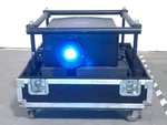 Christie HD14K-M Projector In Hard Wheeled Case. Fixed Price $2299.00.