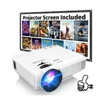 Panseba 1080P Mini Projector With Screen, Portable Home Theater Movie Project.... Fixed Price $80.19.