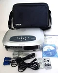Epson Powerlite S1+ Svga 3LCD Multimedia Projector Cables Remotes Gaming Movie. Fixed Price $60.00.